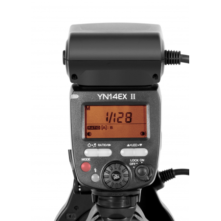 Lampa pierścieniowa Yongnuo YN14EX II tył LCD sterowanie