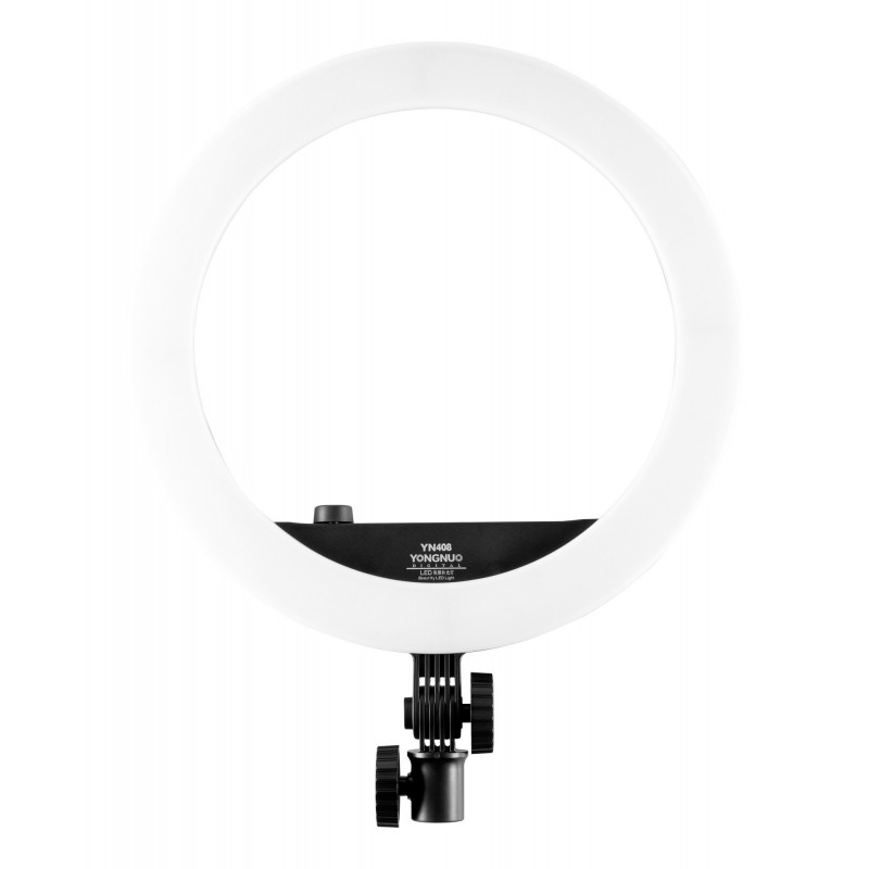 Lampa pierścieniowa LED Yongnuo YN408 zmienna temperatura barwowa front