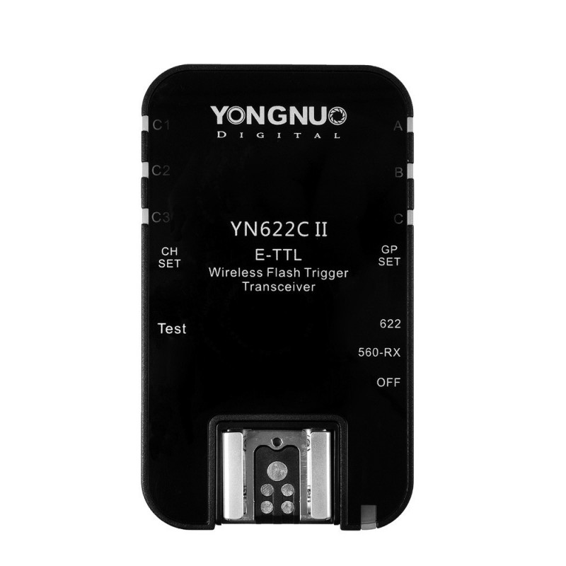 Zestaw dwóch wyzwalaczy radiowych Yongnuo YN622C II do Canon front