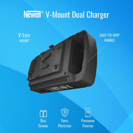 Ładowarka dwukanałowa Newell do akumulatorów V-Mount - Zdjęcie 6