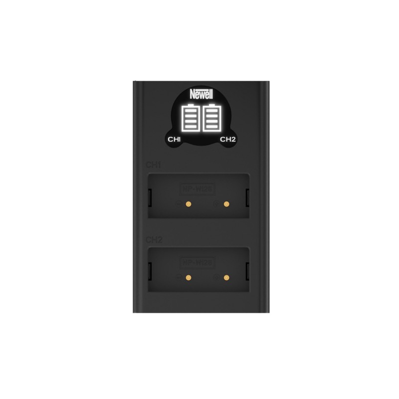 Ładowarka dwukanałowa Newell DL-USB-C do akumulatorów NP-w126 - Zdjęcie 3
