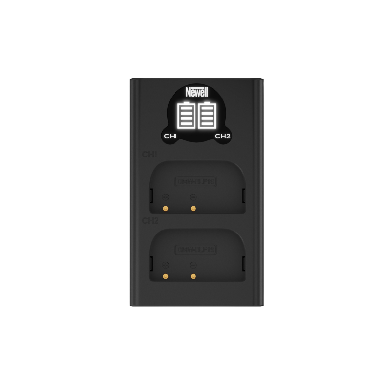Ładowarka dwukanałowa Newell DL-USB-C do akumulatorów DMW-BLF19 - Zdjęcie 3