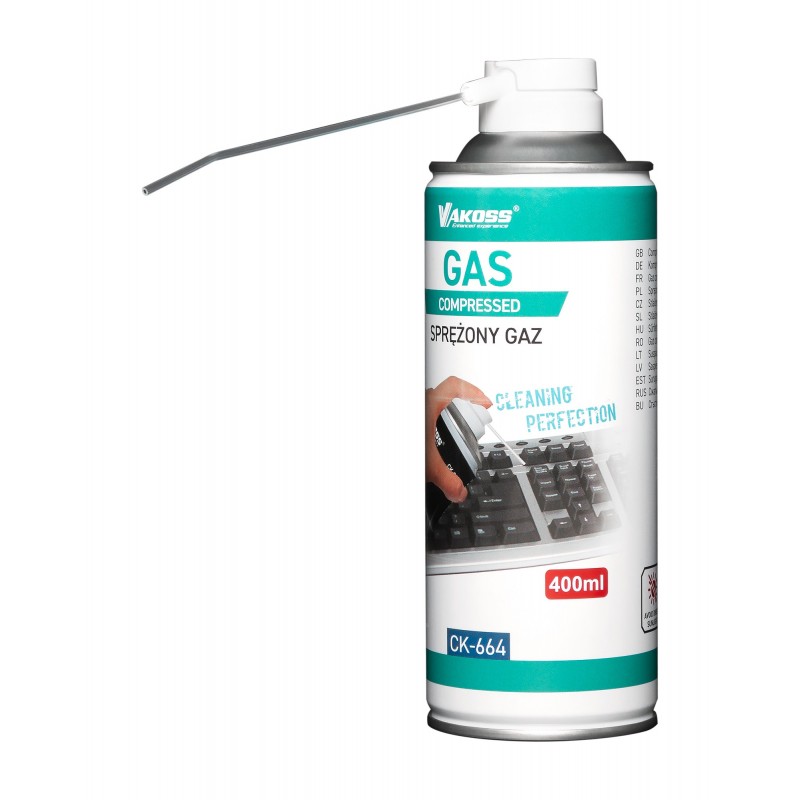 Sprężone powietrze Vakoss CK-664 - 400 ml - Zdjęcie 2